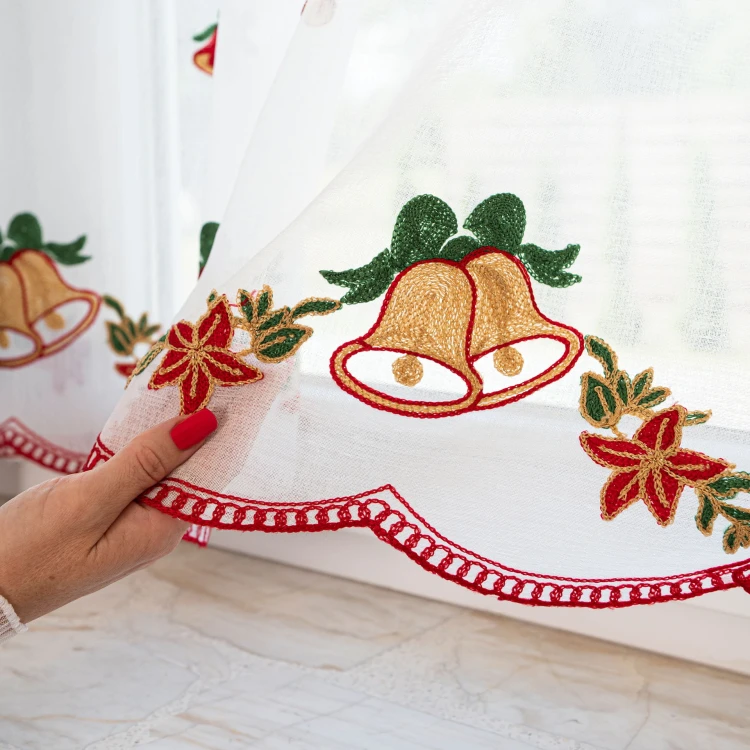 Zazdrostka haftowana, wysokość 70cm, kolor biały