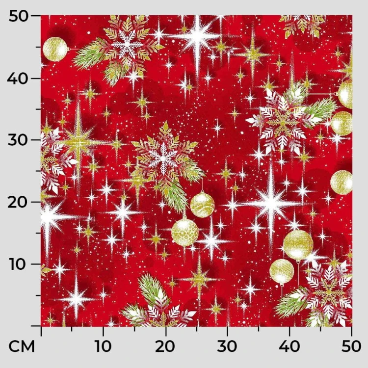 ŚWIĘTA Tkanina dekoracyjna świąteczna; szerokość 140cm