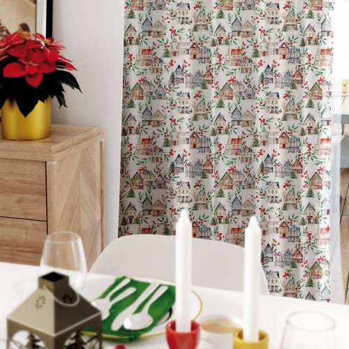 ZIMOWE MIASTECZKO Tkanina dekoracyjna NINA WODOODPORNA, 160cm, kolor wielokolorowy