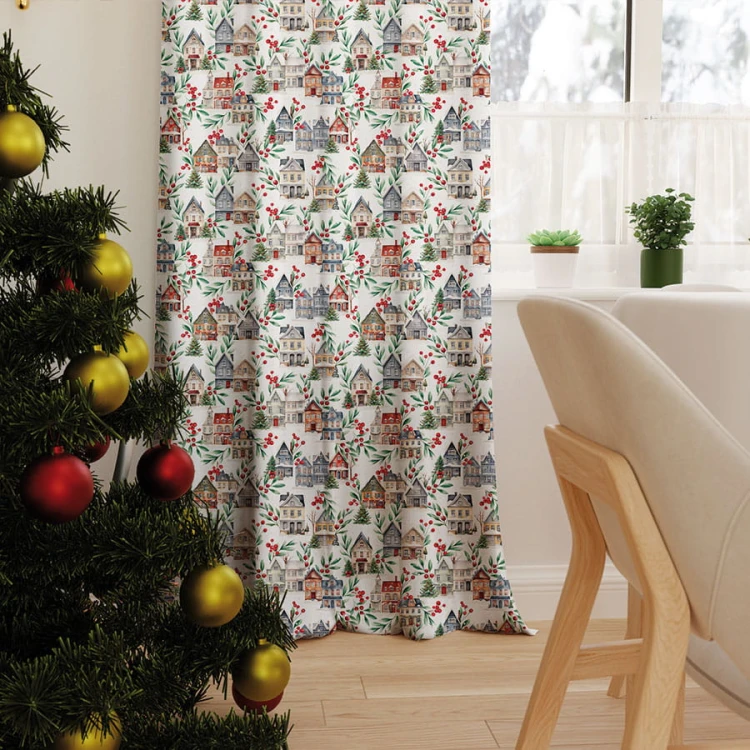 ZIMOWE MIASTECZKO Tkanina dekoracyjna NINA WODOODPORNA, 160cm, kolor wielokolorowy