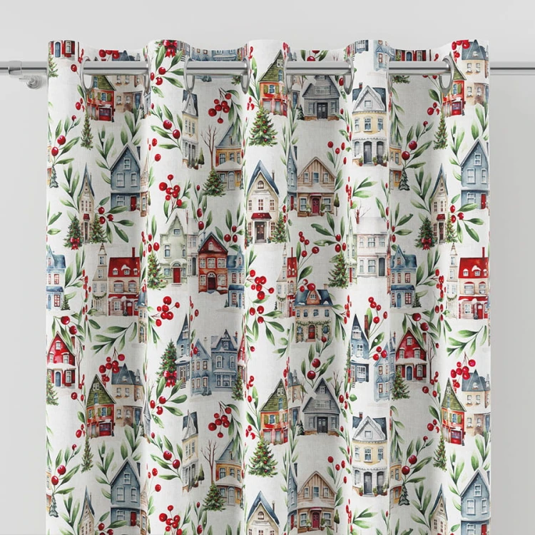 ZIMOWE MIASTECZKO Tkanina dekoracyjna NINA WODOODPORNA, 160cm, kolor wielokolorowy