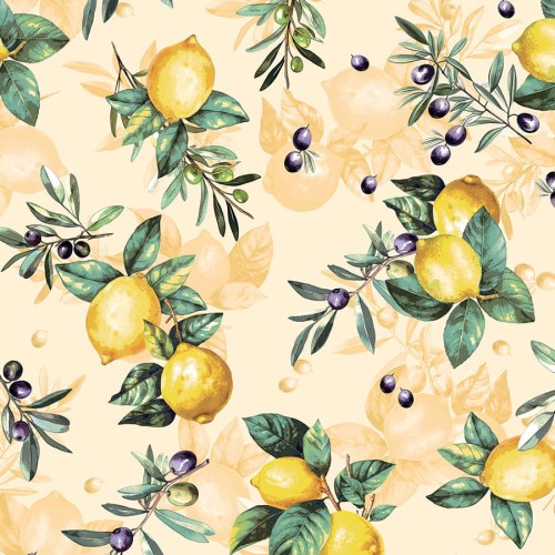 CITRUS Tkanina dekoracyjna NINA WODOODPORNA, 160cm, kolor żółty