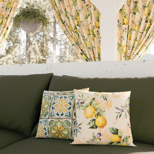 CITRUS Tkanina dekoracyjna NINA WODOODPORNA, 160cm, kolor żółty