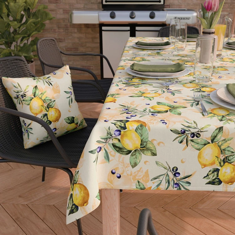 CITRUS Tkanina dekoracyjna NINA WODOODPORNA, 160cm, kolor żółty