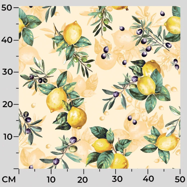 CITRUS Tkanina dekoracyjna NINA WODOODPORNA, 160cm, kolor żółty