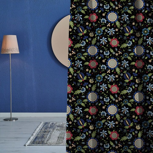 KASBI Tkanina dekoracyjna NINA WODOODPORNA, 160cm, kolor czarny