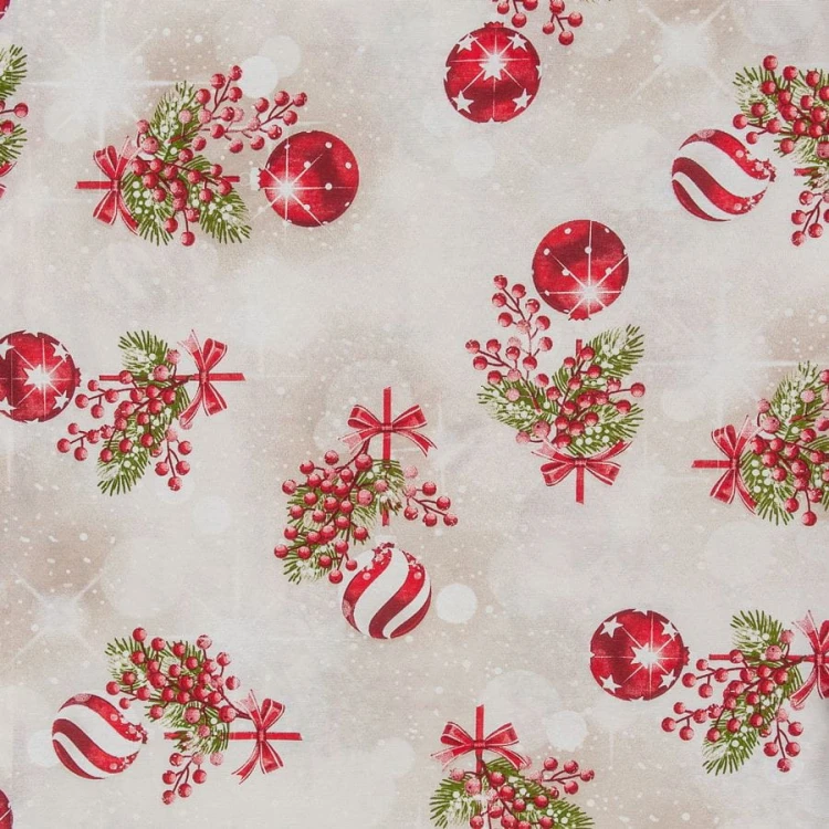 ŚWIĘTA Tkanina dekoracyjna świąteczna, 140cm