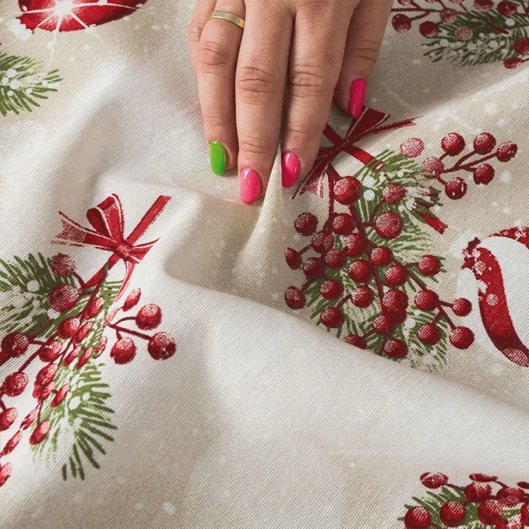 ŚWIĘTA Tkanina dekoracyjna świąteczna, 140cm