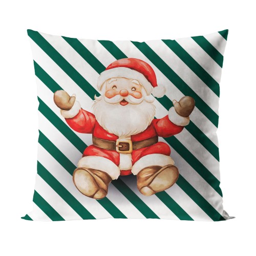 PASKI Z MIKOŁAJEM, BAJKOWE ŚWIĘTA Poszewka dekoracyjna VELVET, 40x40cm, kolor biały