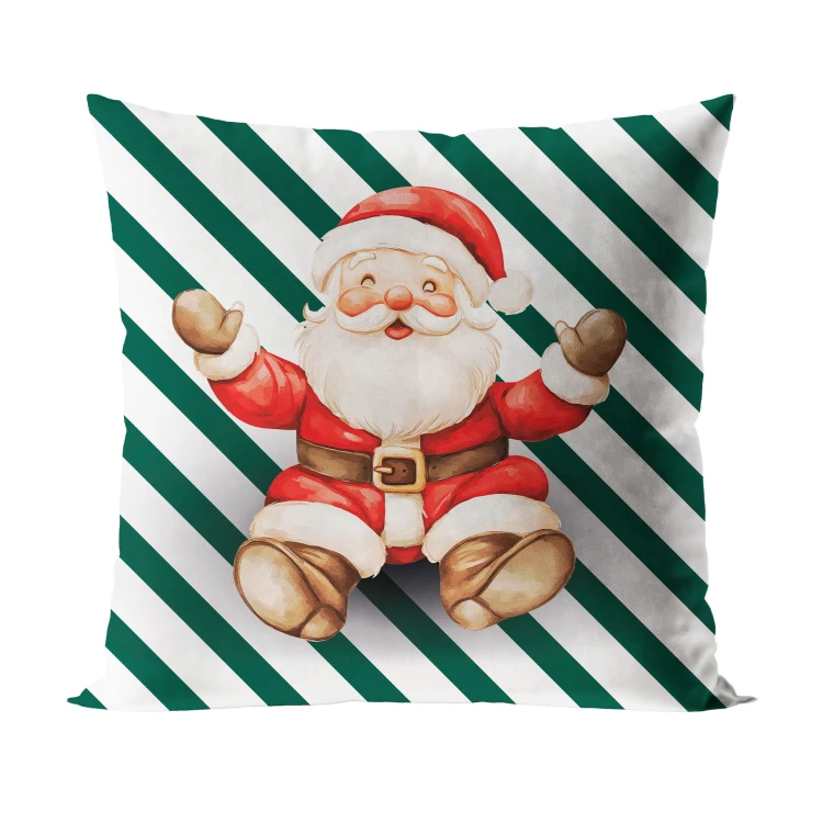 PASKI Z MIKOŁAJEM, BAJKOWE ŚWIĘTA Poszewka dekoracyjna VELVET, 40x40cm, kolor biały