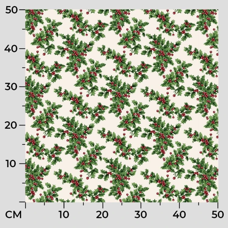 ŚWIĘTA 002 Tkanina dekoracyjna świąteczna; szerokość 140cm