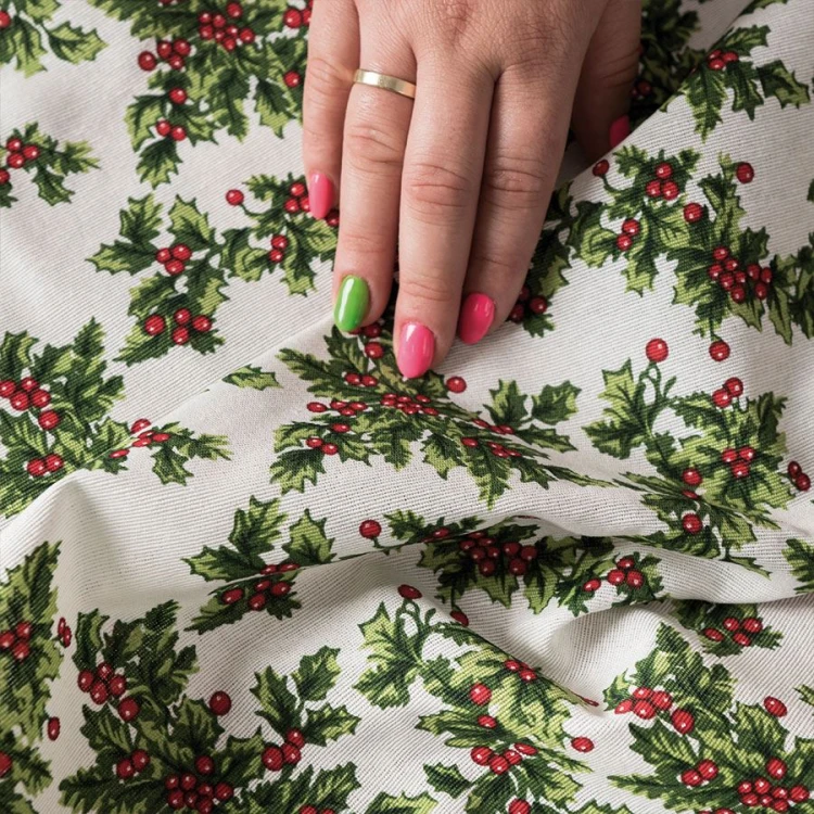 ŚWIĘTA 002 Tkanina dekoracyjna świąteczna; szerokość 140cm