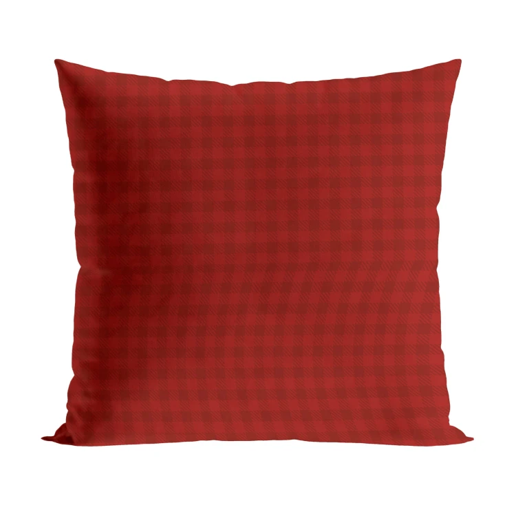 KRATA Z CHOINKĄ, BAJKOWE ŚWIĘTA Poszewka dekoracyjna VELVET, 40x40cm, kolor bordowy