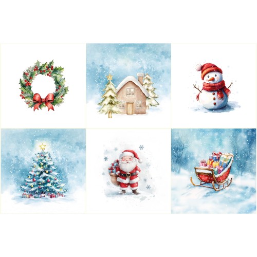 BAJKOWE ŚWIĘTA Panele poszewek MILAS, szerokość zadruku 150cm wysokość zadruku 100cm