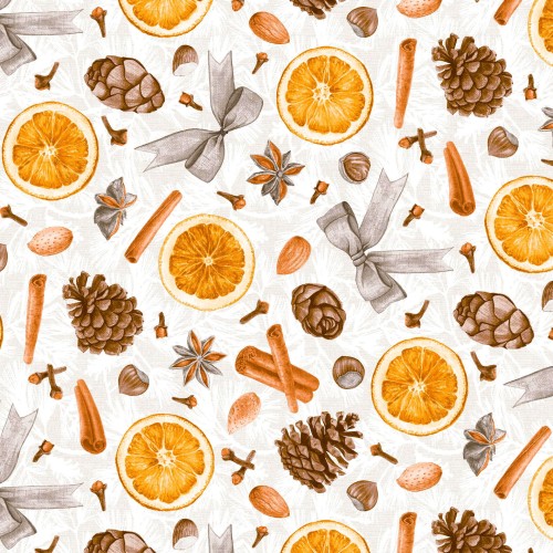 ŚWIĘTA 049 Tkanina dekoracyjna świąteczna, szerokość 140cm