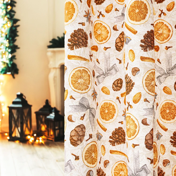 ŚWIĘTA 049 Tkanina dekoracyjna świąteczna, szerokość 140cm