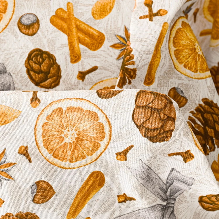 ŚWIĘTA 049 Tkanina dekoracyjna świąteczna, szerokość 140cm