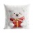 MISIEK, BAJKOWE ŚWIĘTA Poszewka dekoracyjna VELVET, 40x40cm, kolor biały