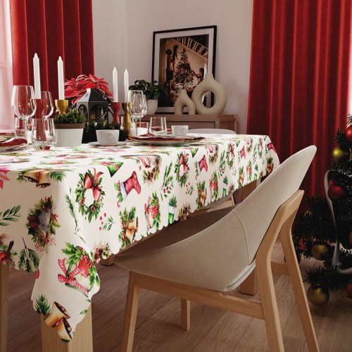 ŚWIĄTECZNY MIX Obrus NINA WODOODPORNA, 140x220cm, kolor wielokolorowy