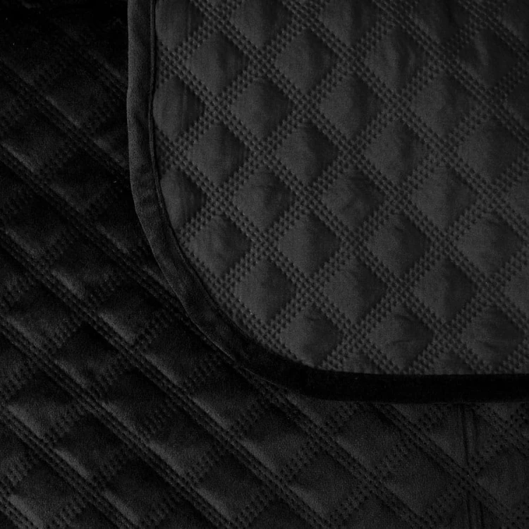 VELVI Narzuta dekoracyjna, rozmiar 170x210cm, kolor 111 czarny VELVI0/NAP/111/170210/1