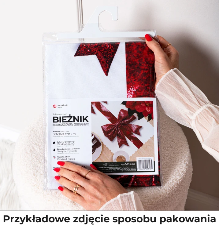 ZIMOWE MIASTECZKO Obrus NINA WODOODPORNA, 110x160cm, kolor wielokolorowy