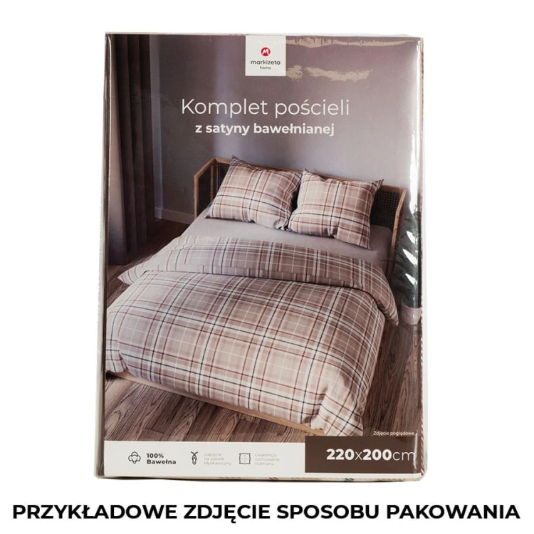 SAVANA Komplet pościeli z bawełny satynowej 220x200cm