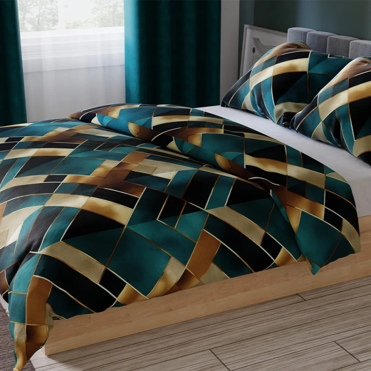 RUBIK Komplet pościeli z bawełny satynowej 160x200cm