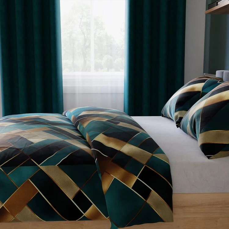 RUBIK Komplet pościeli z bawełny satynowej 160x200cm