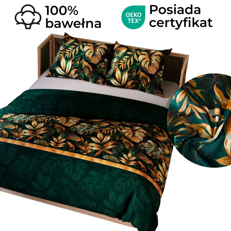 SELVA Komplet pościeli z bawełny satynowej 160x200cm