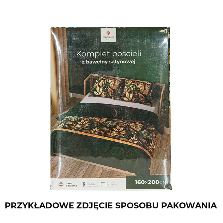 SELVA Komplet pościeli z bawełny satynowej 160x200cm