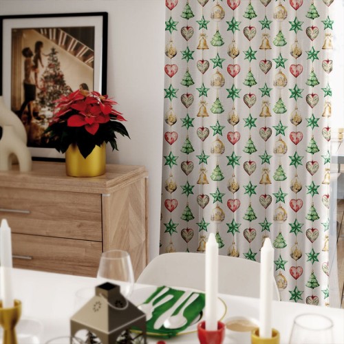 WISZĄCE BOMBKI Tkanina dekoracyjna NINA WODOODPORNA, 160cm, kolor wielokolorowy