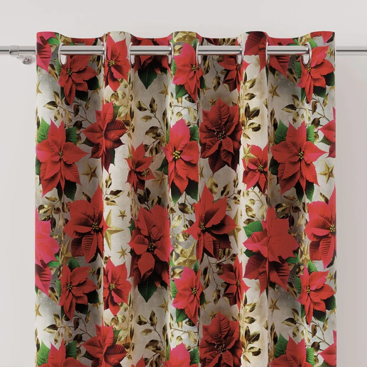 GWIAZDA BETLEJEMSKA Tkanina dekoracyjna NINA WODOODPORNA, 160cm, kolor wielokolorowy