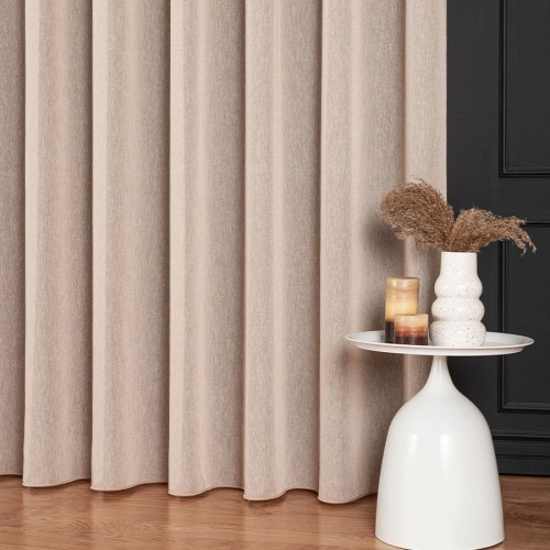 TIFFANY Firanka fantazyjna, wysokość 300cm, kolor pastelowy łososiowy