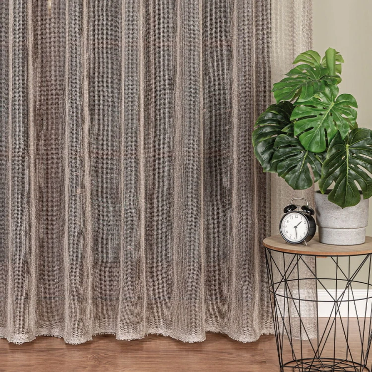 Firanka fantazyjna, wysokość 280cm, kolor szarozielony