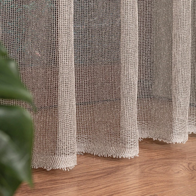 Firanka fantazyjna, wysokość 280cm, kolor szarozielony