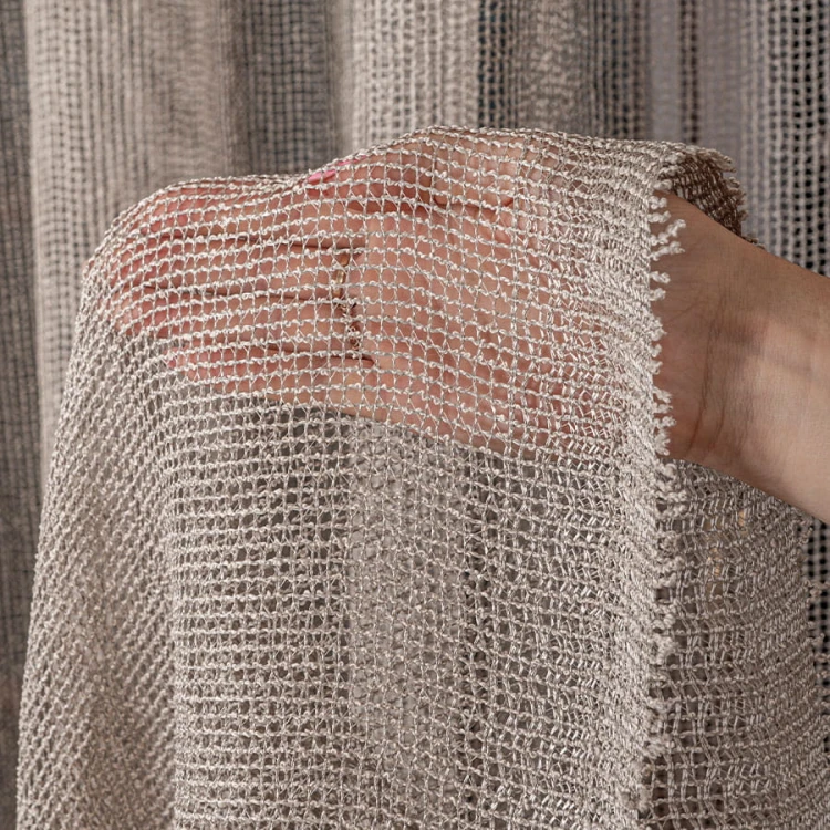 Firanka fantazyjna, wysokość 280cm, kolor szarozielony