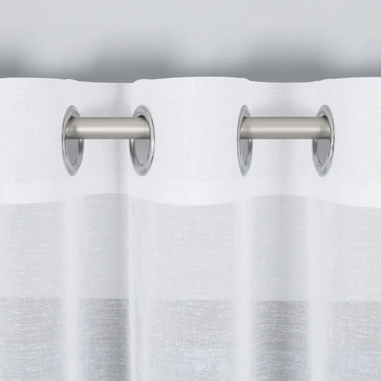 Firanka fantazyjna błyszcząca z ołowianką, wysokość 300cm, kolor biały