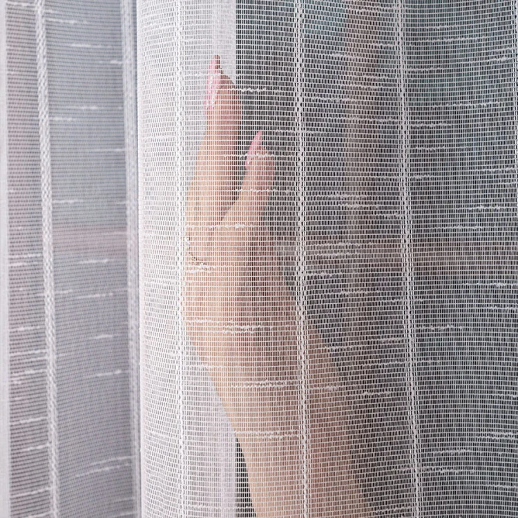 Firanka fantazyjna z ołowianką, wysokość 320 cm, kolor  biały