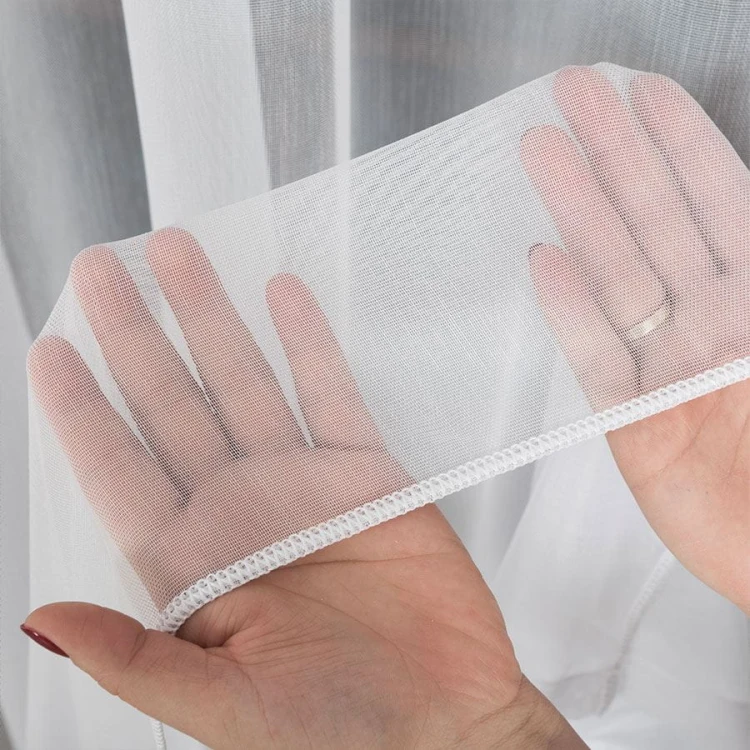 Firanka fantazyjna z ołowianką, wysokość 320cm, kolor biały