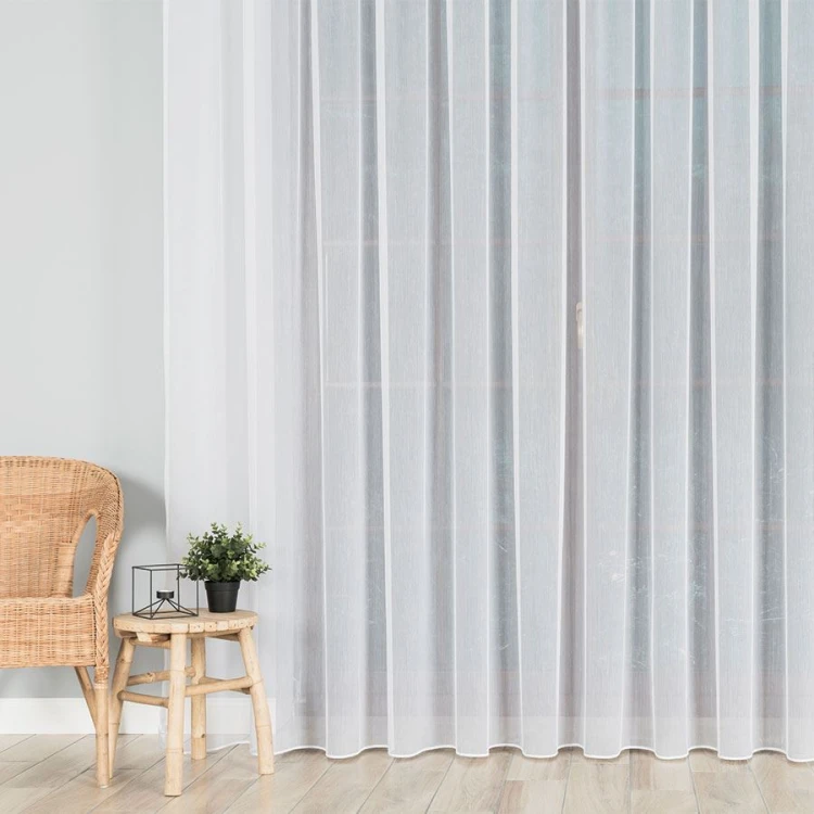 Firanka fantazyjna z ołowianką, wysokość 320cm, kolor biały