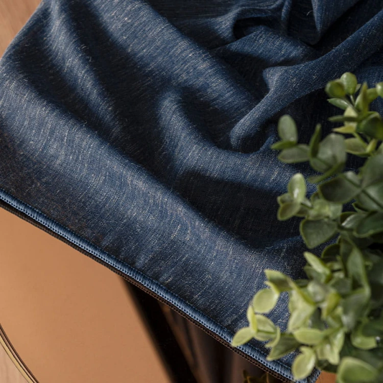 TIFFANY Firanka fantazyjna, wysokość 300cm, kolor granatowy