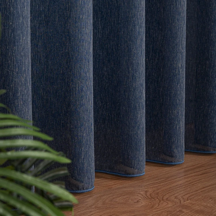 TIFFANY Firanka fantazyjna, wysokość 300cm, kolor granatowy