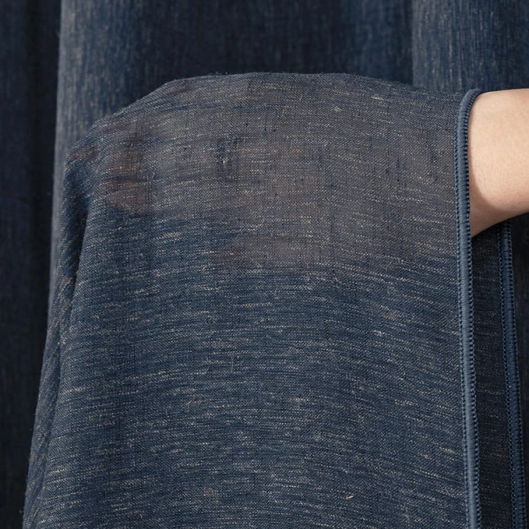 TIFFANY Firanka fantazyjna, wysokość 300cm, kolor granatowy