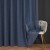TIFFANY Firanka fantazyjna, wysokość 300cm, kolor granatowy