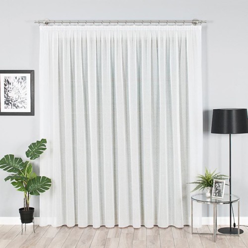 Firanka fantazyjna, wysokość 330cm, kolor kremowy