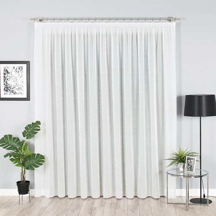 Firanka fantazyjna, wysokość 330cm, kolor kremowy