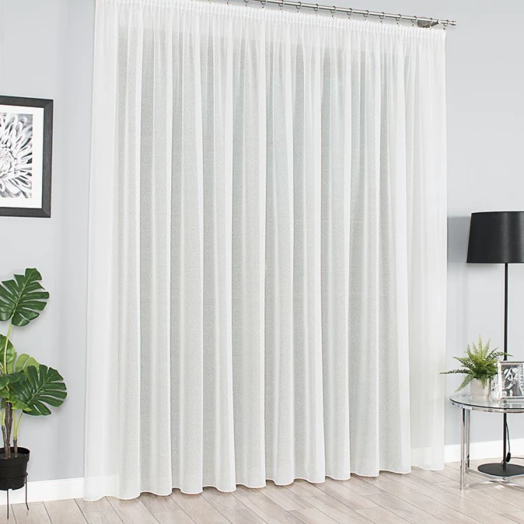 Firanka fantazyjna, wysokość 330cm, kolor kremowy