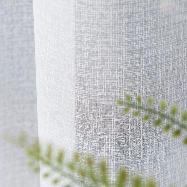 Firanka fantazyjna z ołowianką, wysokość 330cm, kolor biały