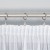Firanka fantazyjna z ołowianką, wysokość 330cm, kolor biały