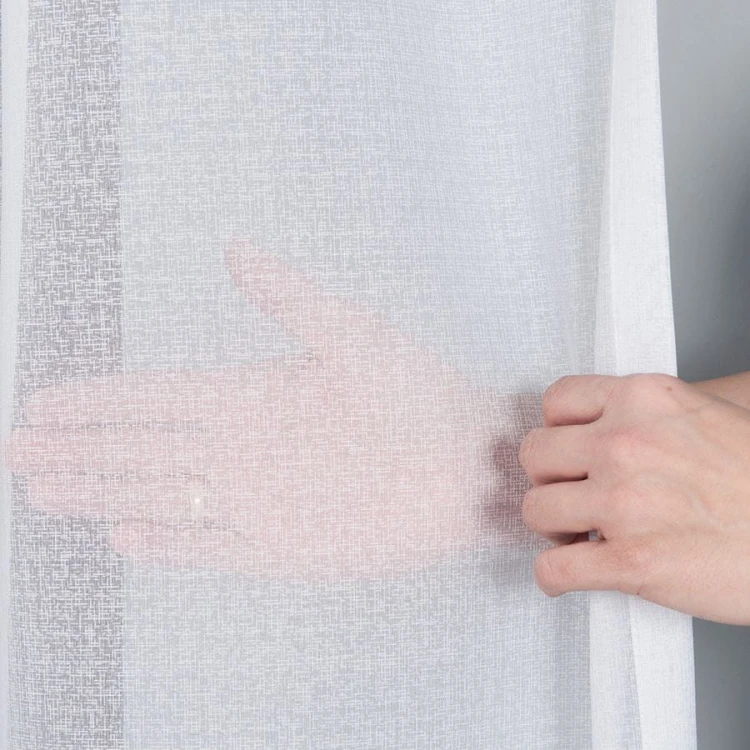 Firanka fantazyjna z ołowianką, wysokość 330cm, kolor biały